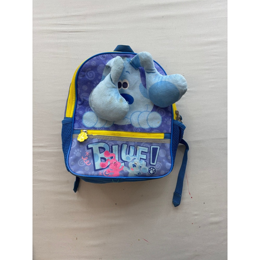 Blues Clues Toddler Mini Backpack Blue Plush Ears Nickelodeon School Bag